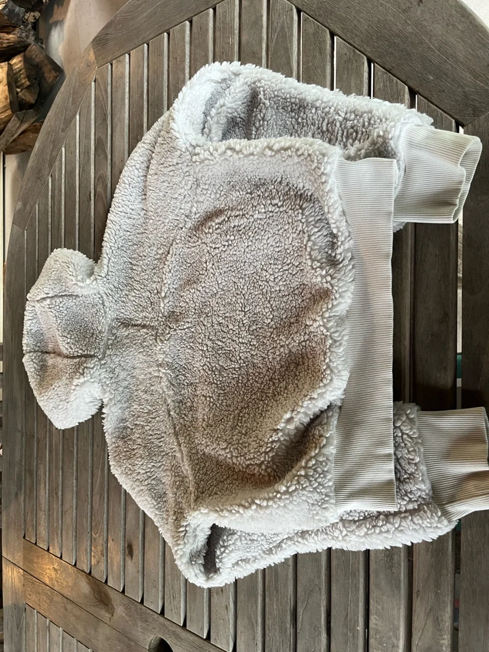 Lululemon - Cozy Cream Sherpa Half-Zip Hoodie